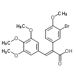 CAS#: 869497-70-1， (E)-2-(3-bromo-4-methoxy-phenyl)-3-(3,4,5-trimethoxyphenyl)prop-2-enoic acid