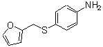结构式 CAS# 869943-49-7, 4-[(2-呋喃甲基)硫基]苯胺