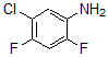 结构式 CAS# 870606-45-4, 5-氯-2,4-二氟-苯胺