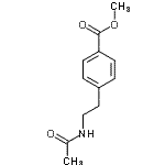 结构式 CAS# 870703-69-8, 甲基4-(2-乙酰氨基基乙基)苯甲酸酯