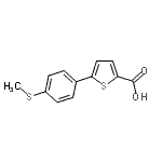 CAS#: 870703-97-2， 5-[4-(Methylsulfanyl)phenyl]-2-thiophenecarboxylic acid