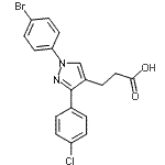 CAS#: 870704-03-3， 3-[1-(4-Bromophenyl)-3-(4-chlorophenyl)-1H-pyrazol-4-yl]propanoic acid