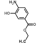 结构式 CAS# 87081-52-5, 乙基4-氨基-3-羟基苯甲酸酯