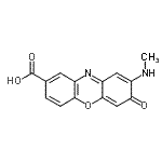 CAS#: 87081-53-6， 2-(Methylamino)-3-oxo-3H-phenoxazine-8-carboxylic acid
