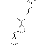 结构式 CAS# 871127-76-3, 7-氧代-7-(3-苯氧基苯基)庚酸