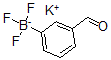 结构式 CAS# 871231-44-6, 三氟(3-甲酰基苯基)-硼酸钾