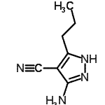 CAS#: 871336-82-2， 3-Amino-5-propyl-1H-pyrazole-4-carbonitrile
