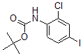 结构式 CAS# 871476-61-8, 2-氯-4-碘苯基氨基甲酸叔丁酯