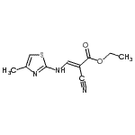 CAS#: 871926-00-0， Ethyl (2E)-2-cyano-3-[(4-methyl-1,3-thiazol-2-yl)amino]acrylate