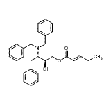 CAS#: 871949-03-0， (2S,3S)-3-(Dibenzylamino)-2-hydroxy-4-phenylbutyl (2E)-2-pentenoate