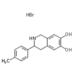 CAS 登录号：87203-96-1， 3-(4-甲基苯基)-1,2,3,4-四氢-6,7-异喹啉二醇氢溴酸盐(1:1)