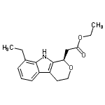 CAS#: 87226-41-3， Ethyl [(1R)-8-ethyl-1,3,4,9-tetrahydropyrano[3,4-b]indol-1-yl]acetate