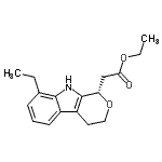 CAS#: 87249-11-4， Ethyl [(1S)-8-ethyl-1,3,4,9-tetrahydropyrano[3,4-b]indol-1-yl]acetate