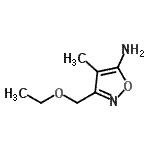 CAS#: 872788-57-3， 3-(Ethoxymethyl)-4-methyl-1,2-oxazol-5-amine