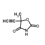 CAS#: 87295-90-7， 5-Ethynyl-5-methyl-1,3-oxazolidine-2,4-dione
