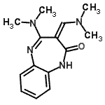 CAS#: 87295-93-0， (3Z)-4-(Dimethylamino)-3-[(dimethylamino)methylene]-1,3-dihydro-2H-1,5-benzodiazepin-2-one