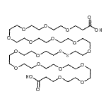 结构式 CAS# 873013-93-5, 3-[2-[2-[2-[2-[2-[2-[2-[2-[2-[2-[2-[2-[2-[2-[2-[2-(2-羧基乙基氧基)乙氧基]乙氧基]乙氧基]乙氧基]乙氧基]乙氧基]乙氧基]乙基二硫基]乙氧基]乙氧基]乙氧基]乙氧基]乙氧基]乙氧基]乙氧基]乙氧基]丙酸