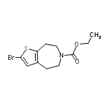 CAS#: 873016-41-2， Ethyl 2-bromo-4,5,7,8-tetrahydro-6H-thieno[2,3-d]azepine-6-carboxylate