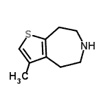 CAS#: 873017-00-6， 3-Methyl-5,6,7,8-tetrahydro-4H-thieno[2,3-d]azepine