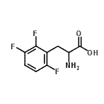 structure of CAS# 873429-60-8, 2,3,6-Trifluorophenylalanine;L-PHENYLALANINE,2,3,6-TRIFLUORO-;MFCD00454637