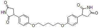 CAS 登录号：87367-92-8， 3-[4-[5-[4-(2,5-二氧代吡咯烷-3-基)苯氧基]戊氧基]苯基]吡咯烷-2,5-二酮