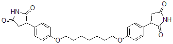 CAS#: 87367-95-1， 3-[4-[7-[4-(2,5-Dioxopyrrolidin-3-Yl)Phenoxy]Heptoxy]Phenyl]Pyrrolidine-2,5-Dione