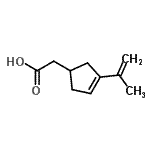 CAS#: 87371-57-1， (3-Isopropenyl-3-cyclopenten-1-yl)acetic acid