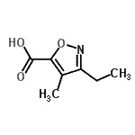 CAS#: 874289-75-5， 3-Ethyl-4-methyl-1,2-oxazole-5-carboxylic acid