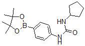 结构式 CAS# 874297-80-0, 4-(3-环戊基脲基)苯硼酸频哪醇酯