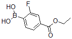 structure of CAS# 874459-62-8, 4-(Ethoxycarbonyl)-2-Fluorophenylboronic Acid;4-(Ethoxycarbonyl)-2-Fluorophenylboronic Acid;2-FLUORO-4-ETHOXYCARBONYLPHENYLBORONIC ACID