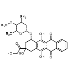 CAS 登录号：87471-33-8， 3-羟基乙酰基-3,5,12-三羟基-6,11-二氧代-1,2,3,4,6,11-六氢-1-并四苯基3-氨基-2,3,6-三脱氧-4-O-甲基吡喃己糖苷