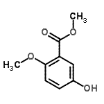 structure of CAS# 87513-63-1, Methyl 5-hydroxy-2-methoxybenzoate;Methyl 5-hydroxy-2-methoxybenzoate;Methyl 5-hydroxy-2-methoxybenzoate #;TL8005694