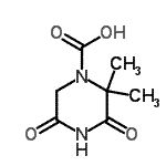 CAS#: 875256-25-0， 2,2-Dimethyl-3,5-dioxo-1-piperazinecarboxylic acid