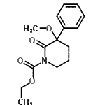 CAS#: 87532-78-3， Ethyl 3-methoxy-2-oxo-3-phenyl-1-piperidinecarboxylate