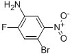结构式 CAS# 87547-06-6, 4-溴-2-氟-5-硝基苯胺