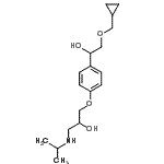 CAS#: 87549-35-7， 1-{4-[2-(Cyclopropylmethoxy)-1-hydroxyethyl]phenoxy}-3-(isopropylamino)-2-propanol