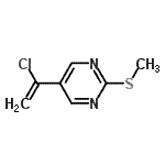 CAS#: 87573-79-3， 5-(1-Chlorovinyl)-2-(methylsulfanyl)pyrimidine