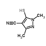 CAS#: 87573-92-0， 1,3-Dimethyl-5-sulfanyl-1H-pyrazole-4-carbonitrile