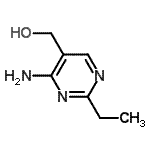 structure of CAS# 876-21-1, (4-Amino-2-ethyl-5-pyrimidinyl)methanol;(4-amino-2-ethylpyrimidin-5-yl)methanol