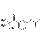 CAS#: 876011-44-8， 2-Amino-1-[3-(difluoromethoxy)phenyl]-2-methyl-1-propanone