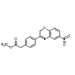 CAS#: 87620-74-4， Methyl [4-(6-nitro-2H-1,4-benzoxazin-3-yl)phenyl]acetate