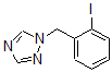 CAS#: 876316-31-3， 1-[(2-Iodophenyl)Methyl]-1H-1,2,4-Triazole