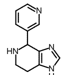 结构式 CAS# 876708-23-5, 4-(3-吡啶基)-4,5,6,7-四氢-1H-咪唑并[4,5-c]吡啶