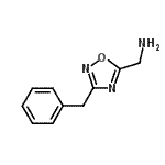 structure of CAS# 876715-43-4, 1-(3-Benzyl-1,2,4-oxadiazol-5-yl)methanamine;(3-benzyl-1,2,4-oxadiazol-5-yl)methanamine;(3-benzyl-1,2,4-oxadiazol-5-yl)methylamine;[3-benzyl-1,2,4-oxadiazol-5-yl]methylamine