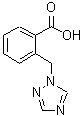 结构式 CAS# 876718-01-3, 2-(1H-1,2,4-三唑-1-基甲基)苯甲酸