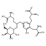 CAS#: 87672-07-9， 2-Amino-4-{4-(2-amino-2-carboxyethyl)-1-[5-amino-2-(D-galactopyranosyloxy)-6-hydroxy-6-oxohexyl]-5-hydroxy-3-pyridiniumyl}butanoate