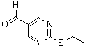 structure of CAS# 876890-28-7, 2-(Ethylsulfanyl)-5-pyrimidinecarbaldehyde;2-(ethylthio)pyrimidine-5-carbaldehyde;2-Ethyl-6-nitro-1,3-benzoxazole;2-Ethylsulfanyl-pyrimidine-5-carbaldehyde
