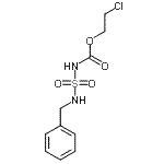 CAS 登录号:87708-06-3, 2-氯乙基(苄基氨基磺酰基)氨基甲酸酯