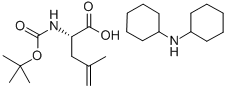 结构式 CAS# 87720-54-5, 叔丁氧羰基-4,5-去氢-亮氨酸二环己基胺盐