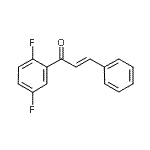 结构式 CAS# 877862-83-4, (E)-1-(2,5-二氟苯基)-3-苯基-丙-2-烯-1-酮